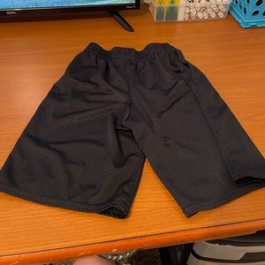 black basketball shorts